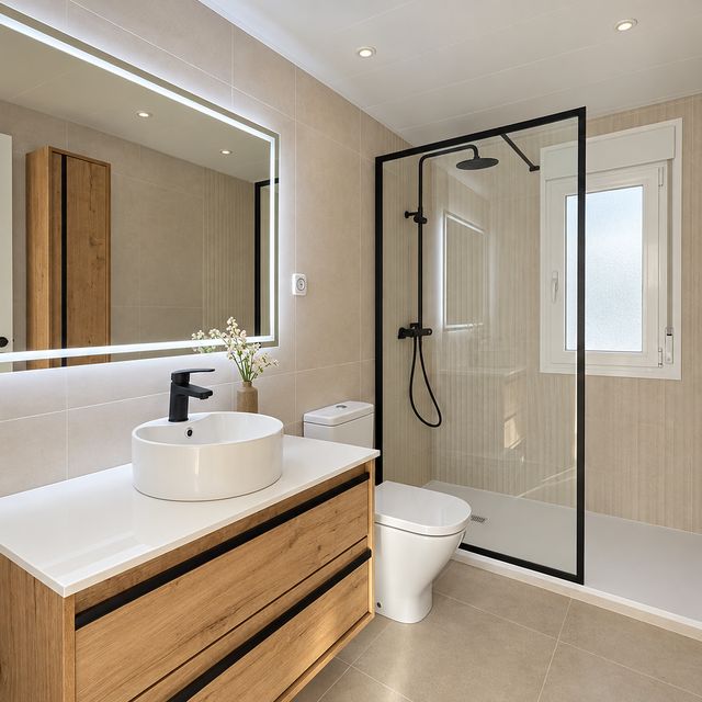 Baño reformado por ADYAN